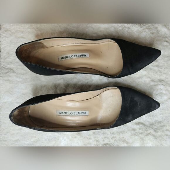 MANOLO BLAHNIK BB Suede Pointed Pump Size 36 - Picture 3 of 10